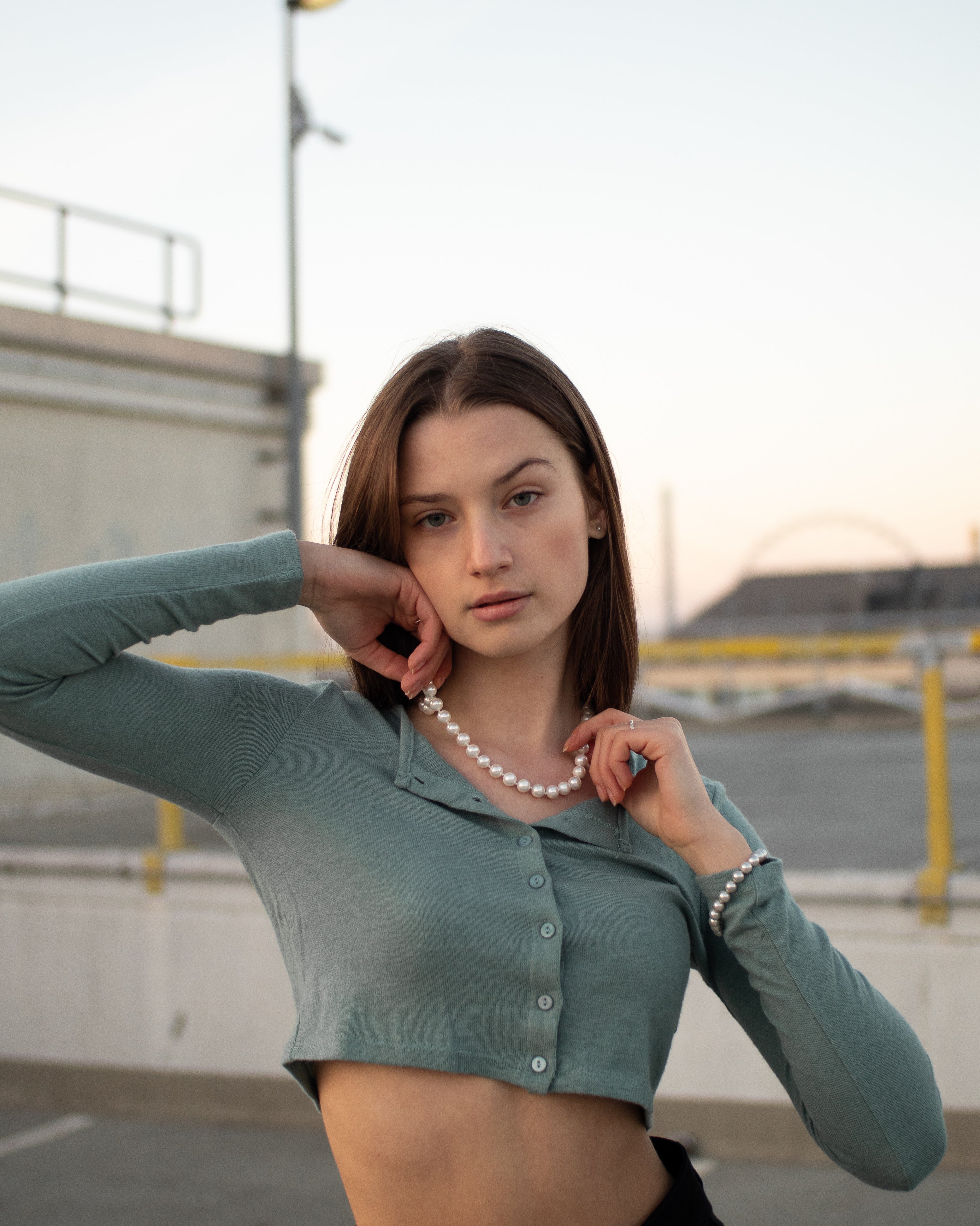 Closca Perlenkette Perlweiss