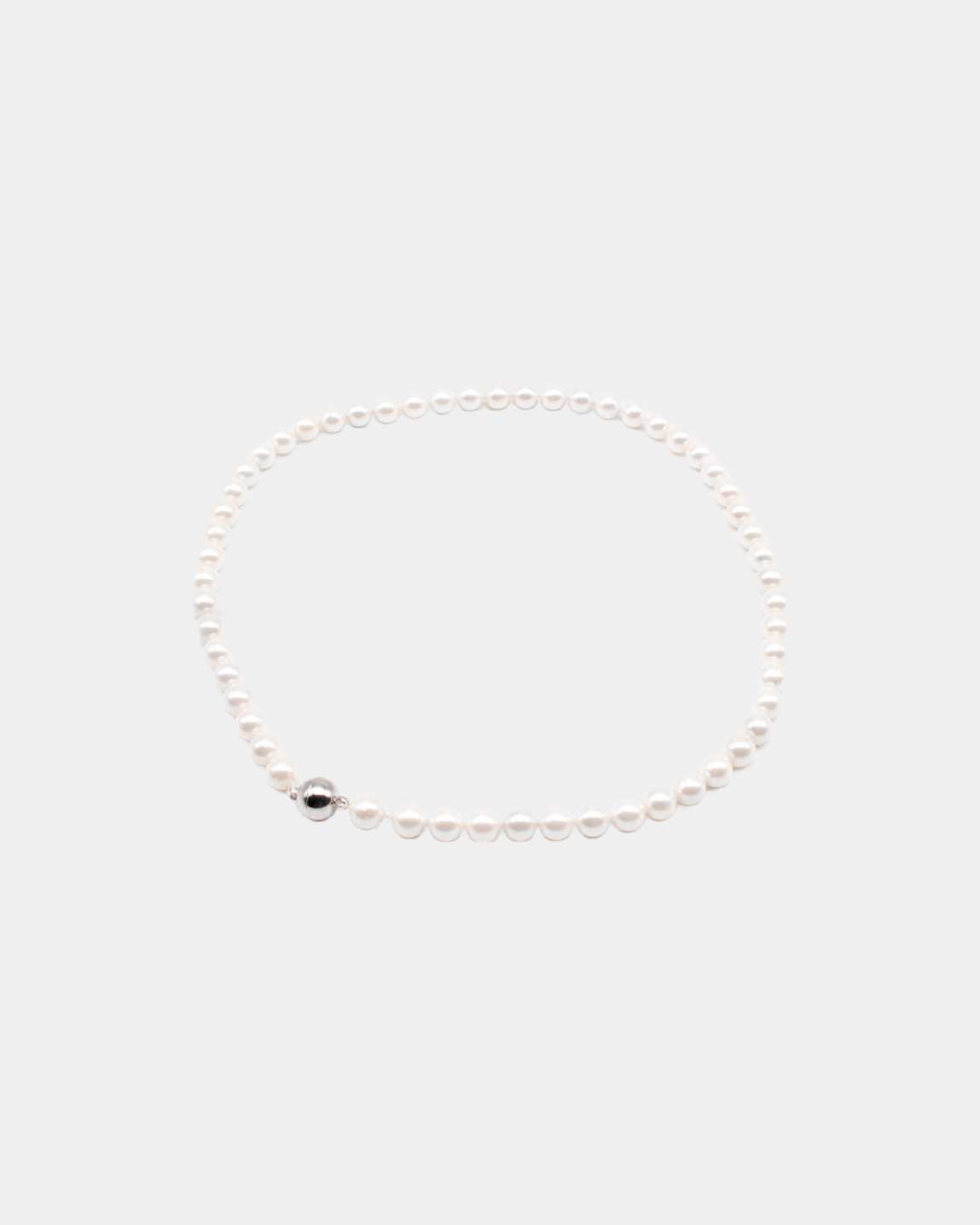 Pearl necklace coquille pearl white 